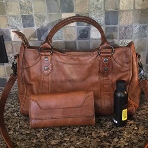 FRYE Melissa Satchel & wallet